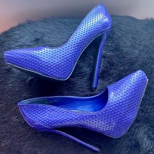 Shoe dazzle Cobalt blue High heel shoes